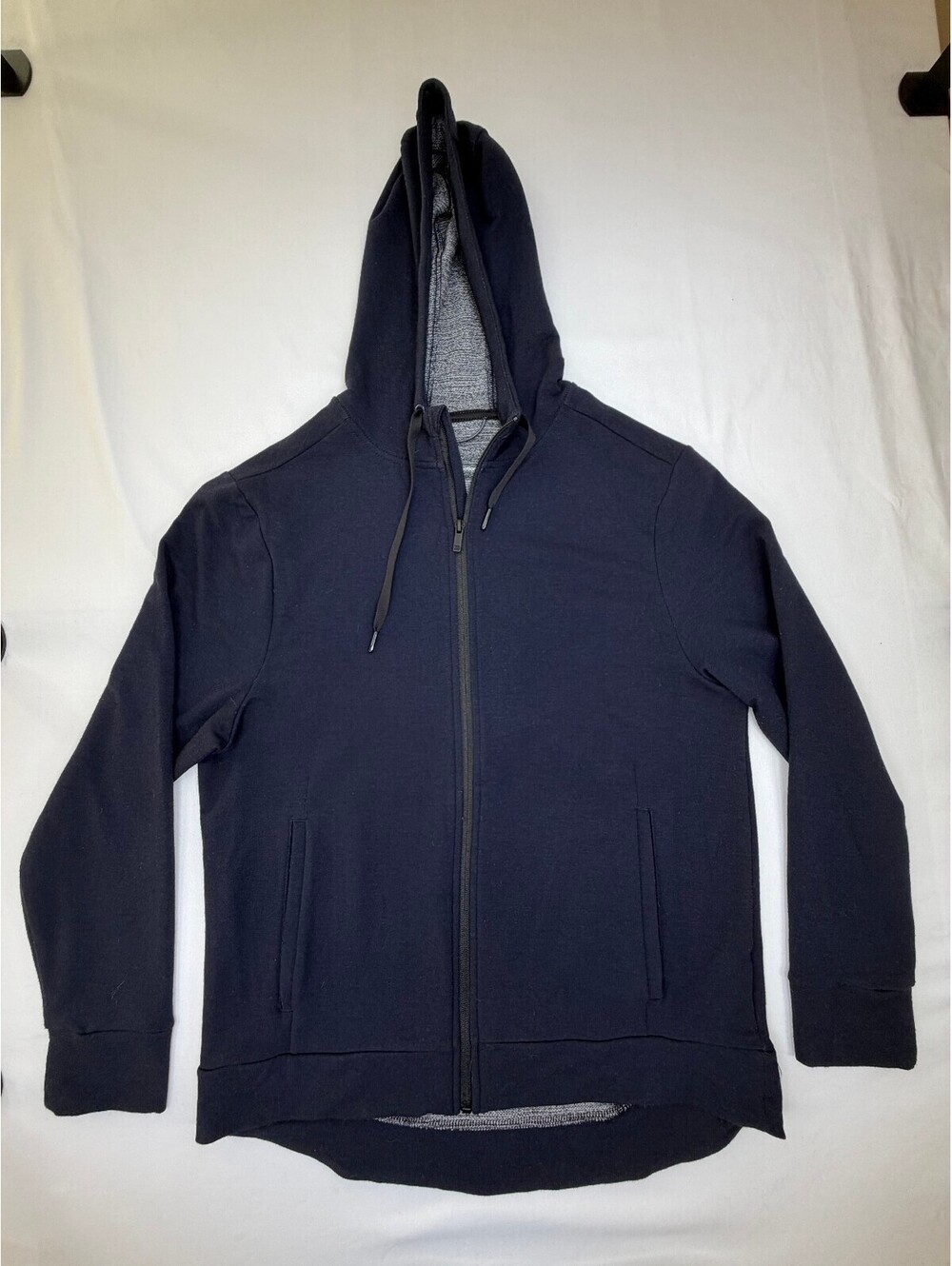 All in Motion Men's Full Zip Hooded Sweatshirt Pockets Size Medium Blue
